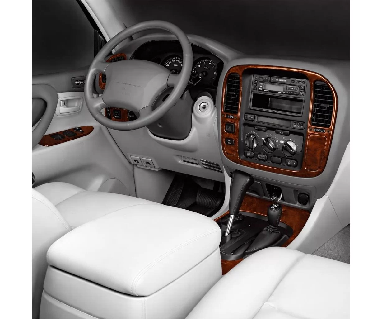 Toyota Landcruiser 05.98-12.03 Mascherine sagomate per rivestimento cruscotti 16-Decori