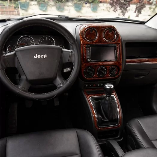 Chrysler Compass 01.07-01.10 Mascherine sagomate per rivestimento cruscotti 26-Decori Chrysler Compass 01.07-01.10 Mascherine sagomate per rivestimento cruscotti 26-Decori