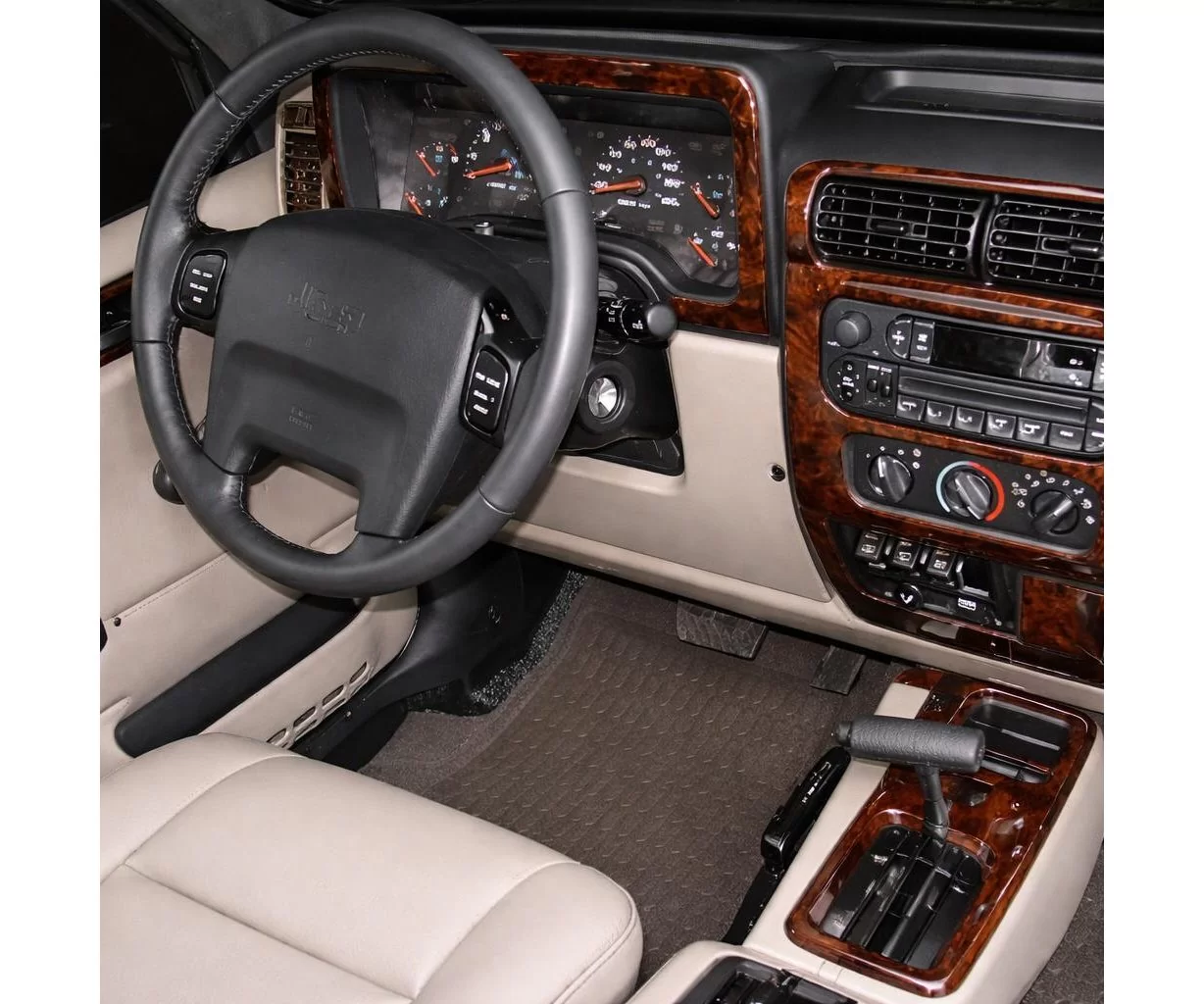 Jeep Wrangler 2003 Mascherine sagomate per rivestimento cruscotti 14 Decori