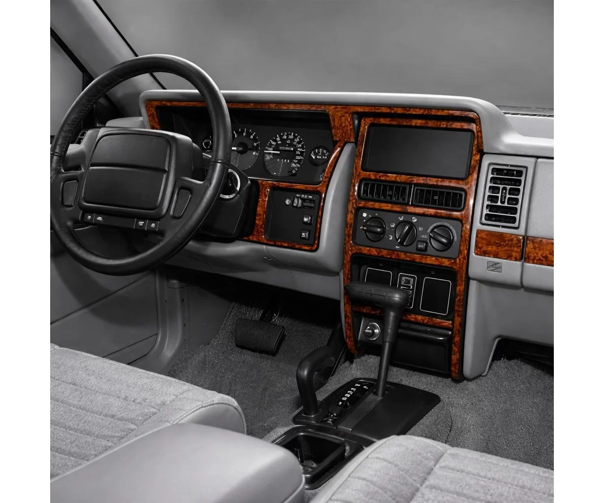 Jeep Cherokee 1992-1995 Mascherine sagomate per rivestimento cruscotti 15 Decori Jeep Cherokee 1992-1995 Mascherine sagomate per rivestimento cruscotti 15 Decori