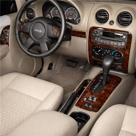 Jeep Liberty 2005-2007 Basic Mascherine sagomate per rivestimento cruscotti Jeep Liberty 2005-2007 Basic Mascherine sagomate per rivestimento cruscotti