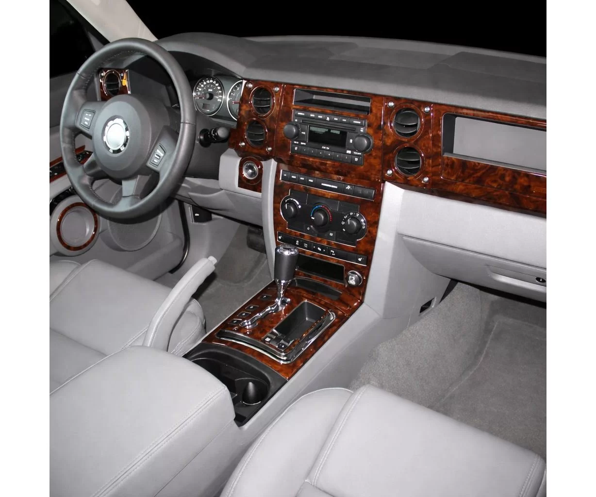 Jeep Commander 2006-2007 Without NAVI Mascherine sagomate per rivestimento cruscotti Jeep Commander 2006-2007 Without NAVI Mascherine sagomate per rivestimento cruscotti