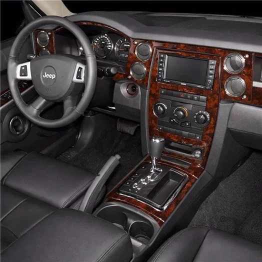 Jeep Commander 2006-2007 With NAVI Mascherine sagomate per rivestimento cruscotti Jeep Commander 2006-2007 With NAVI Mascherine sagomate per rivestimento cruscotti