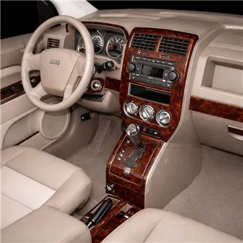 Jeep Compass 2007-2008 Automatic Gear, Without NAVI, Manual Gearbox Window Controls Mascherine sagomate per rivestimento cruscot