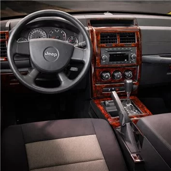 Jeep Liberty 2008-UP Full Universal Set, Manual Gear Box Mascherine sagomate per rivestimento cruscotti 