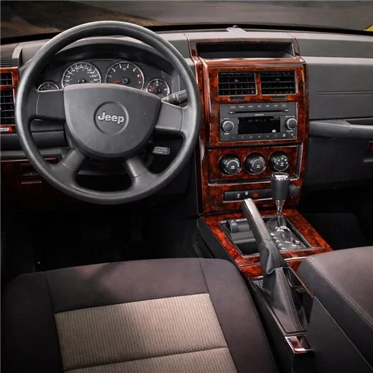 Jeep Liberty 2008-UP Full Universal Set, Manual Gear Box Mascherine sagomate per rivestimento cruscotti Jeep Liberty 2008-UP Full Universal Set, Manual Gear Box Mascherine sagomate per rivestimento cruscotti