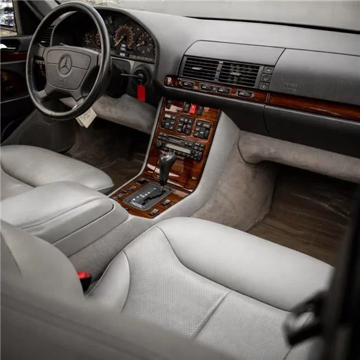 Mercedes Benz S Class 1997-1999 Full Set, Cover All OEM Wood Kit Mascherine sagomate per rivestimento cruscotti 