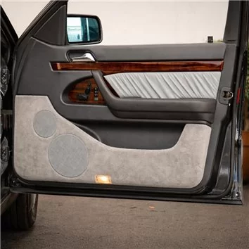 Mercedes Benz S Class 1997-1999 Full Set, Cover All OEM Wood Kit Mascherine sagomate per rivestimento cruscotti 