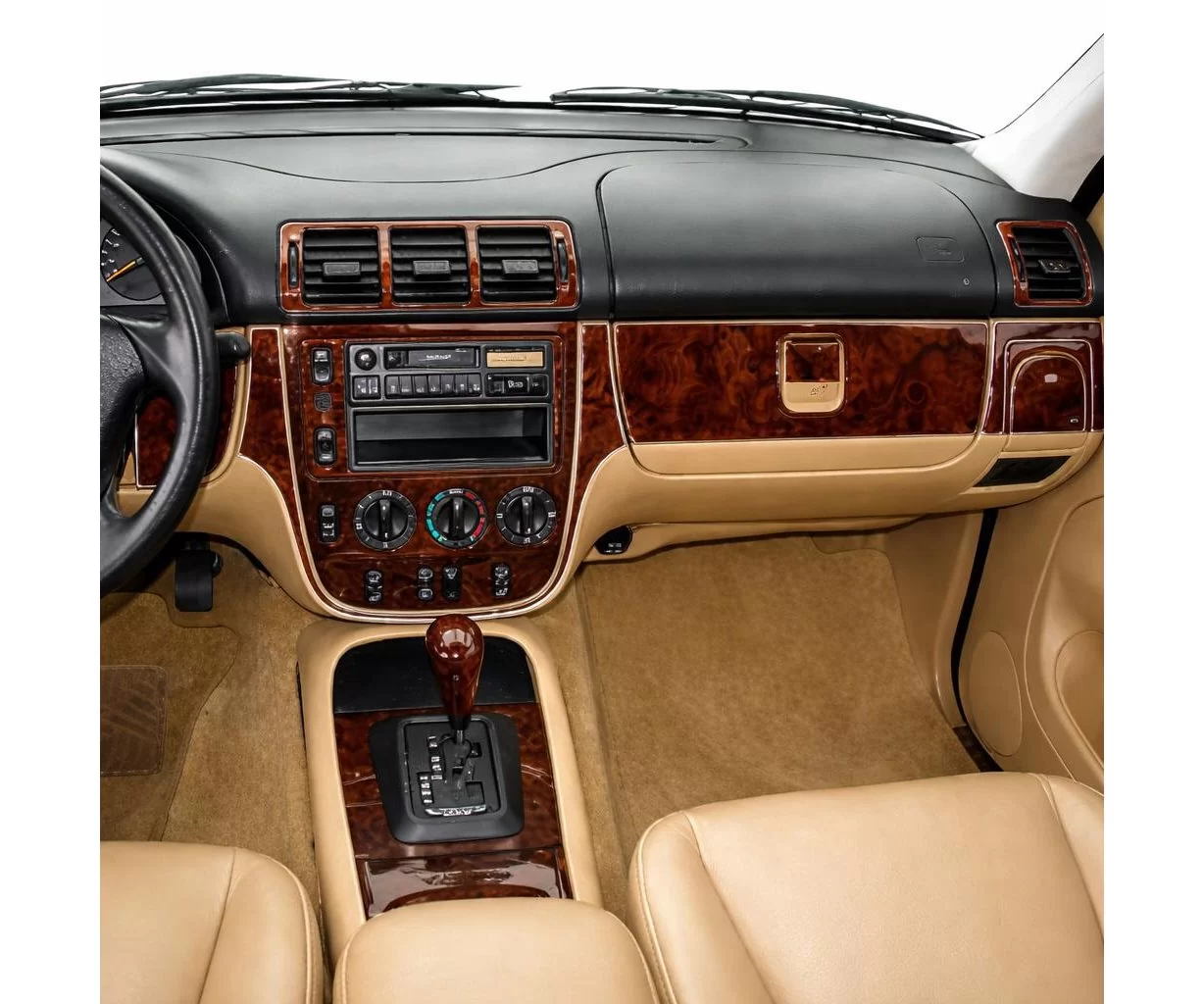 Mercedes Benz M Class 1998-1999 Base Kit Mascherine sagomate per rivestimento cruscotti 