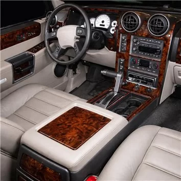 Hummer H2 2003-2007 Full Set, Without Sunroof Mascherine sagomate per rivestimento cruscotti 