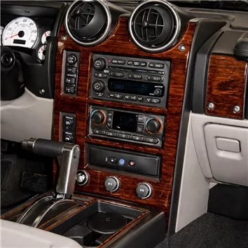 Hummer H2 2003-2007 Basic Mascherine sagomate per rivestimento cruscotti 