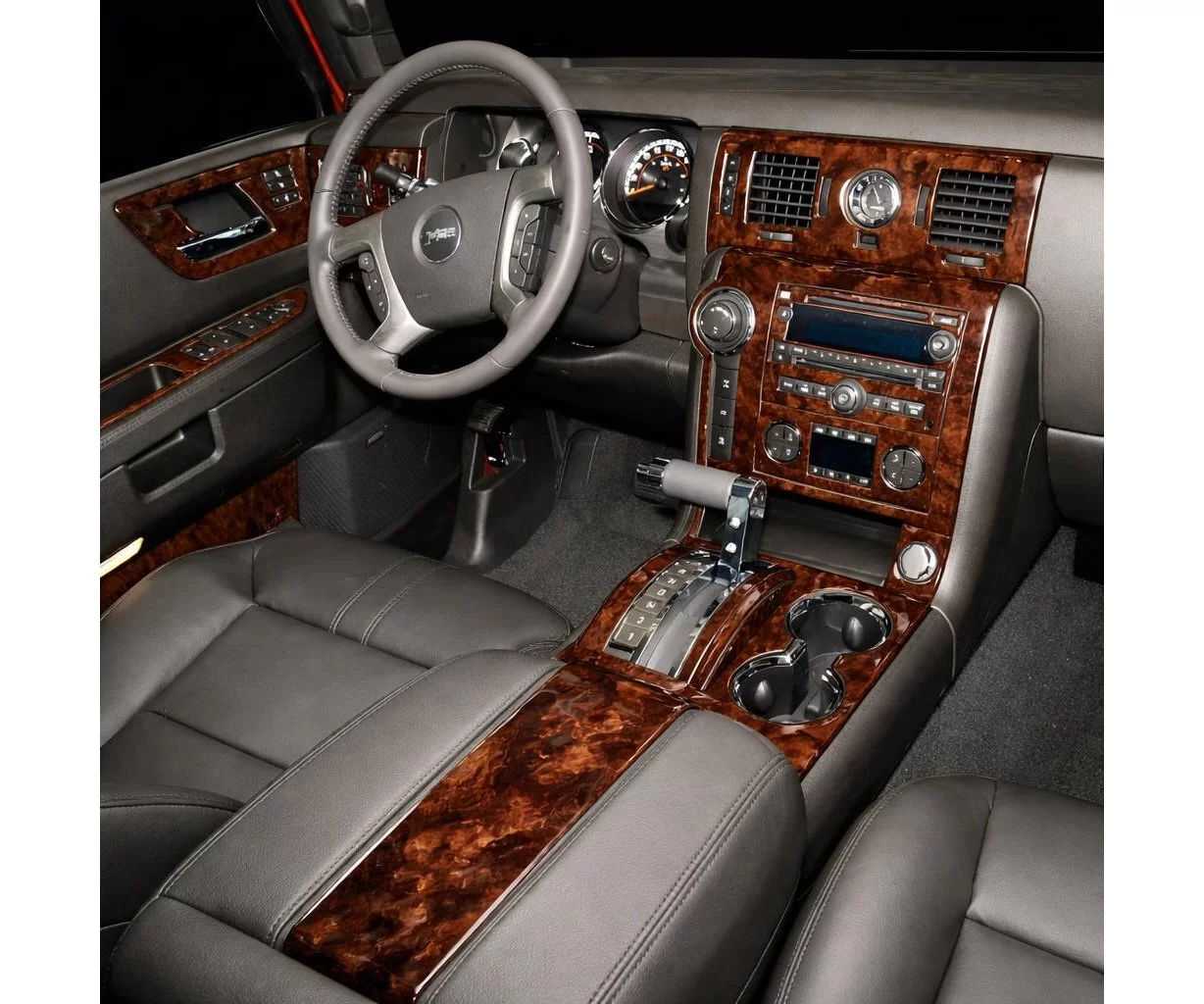 Hummer H2 2008-UP Full Mascherine sagomate per rivestimento cruscotti Hummer H2 2008-UP Full Mascherine sagomate per rivestimento cruscotti