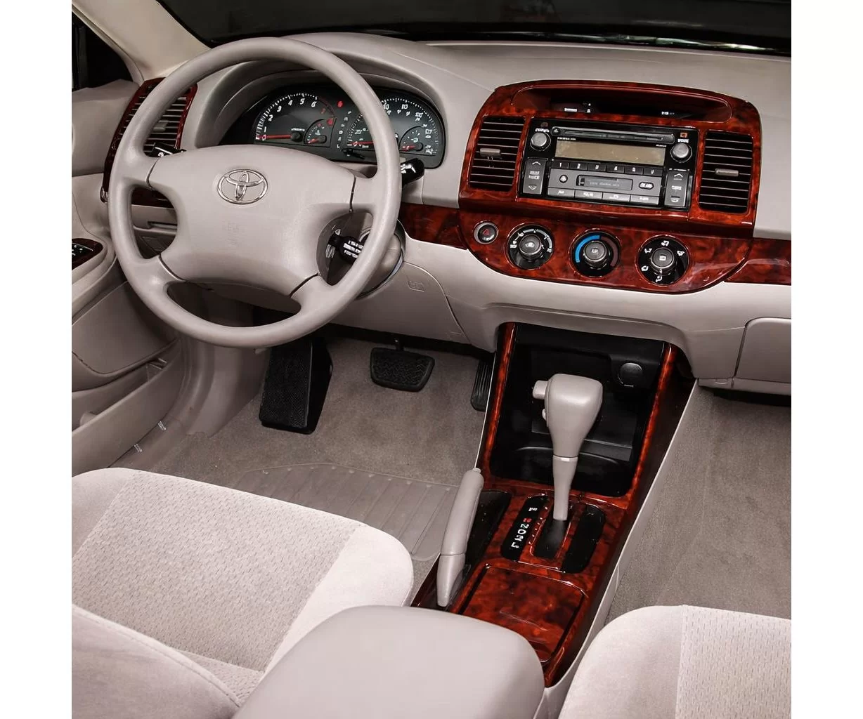 Toyota Camry 2005-2006 Full Set, Automatic Gear, Without NAVI system, Without OEM Mascherine sagomate per rivestimento cruscotti