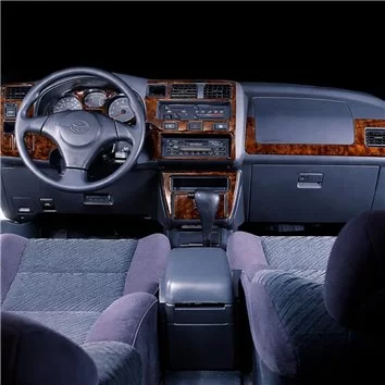 Toyota RAV-4 1996-1997 4 Doors, 17 Parts Mascherine sagomate per rivestimento cruscotti 
