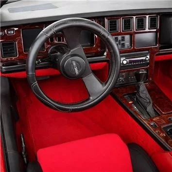 Chevrolet Corvette 1982-1982 Full Set, Automatic Gear Mascherine sagomate per rivestimento cruscotti 