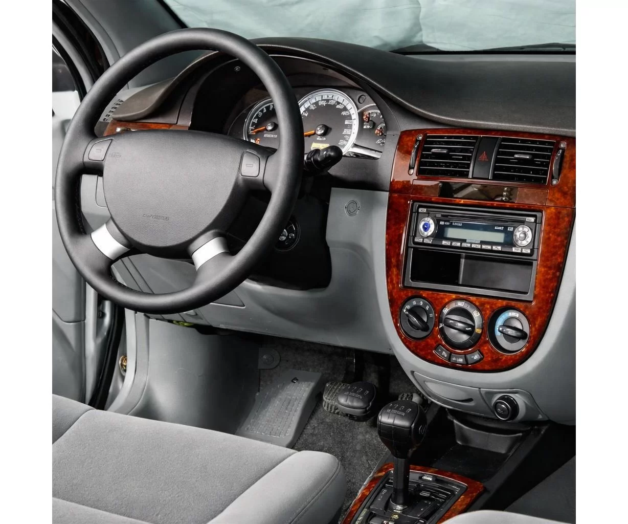 Chevrolet Lacetti Sedan 03.2004 Mascherine sagomate per rivestimento cruscotti 15-Decori