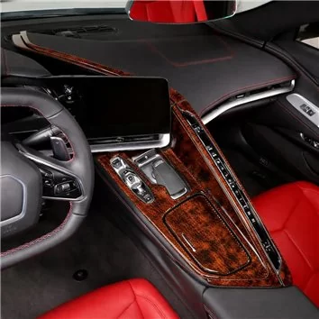 Chevrolet Corvette C8 2020 Convertible Mascherine sagomate per rivestimento cruscotti 23 Decori