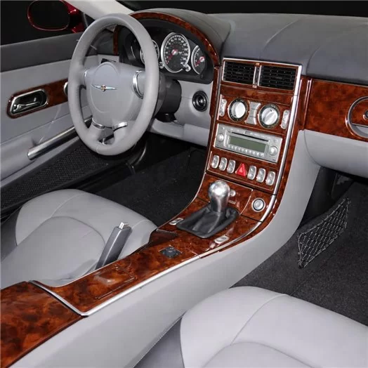 Chrysler CrossFire 2004-UP Full Set, Manual Gear Box Mascherine sagomate per rivestimento cruscotti 
