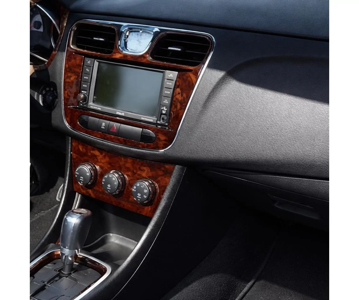 Chrysler 200 2011-UP Full Set, Cabrio Mascherine sagomate per rivestimento cruscotti 