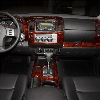 Nissan Navara D40 02.06-12.10 Mascherine sagomate per rivestimento cruscotti 36-Decori