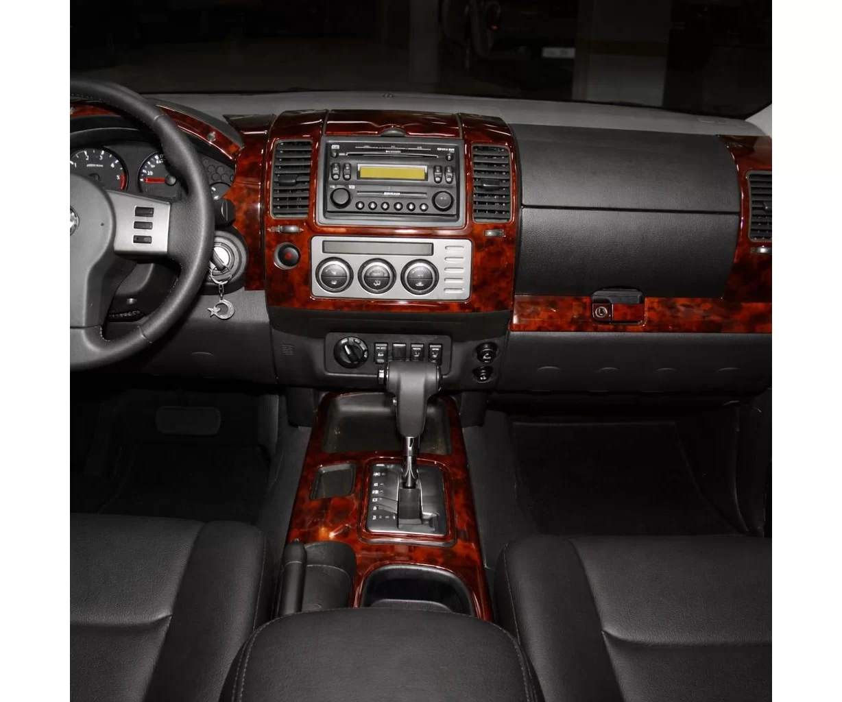Nissan Navara D40 02.06-12.10 Mascherine sagomate per rivestimento cruscotti 12-Decori