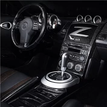 Nissan Z350 2003-2005 Manual Gear Box Mascherine sagomate per rivestimento cruscotti 