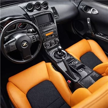 Nissan Z350 2003-2005 Full Set, Automatic Gear Mascherine sagomate per rivestimento cruscotti 