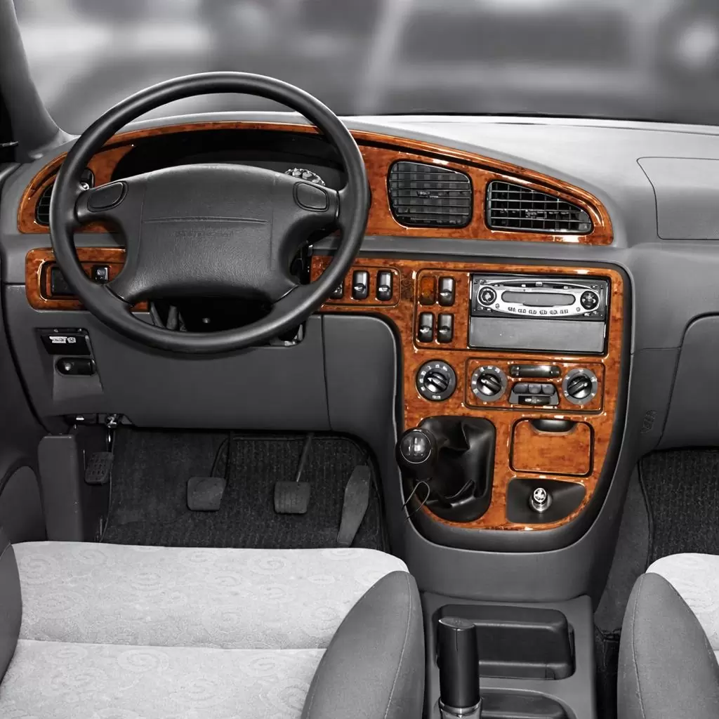 Kia Carnival 04.1999 Mascherine sagomate per rivestimento cruscotti 14-Decori Kia Carnival 04.1999 Mascherine sagomate per rivestimento cruscotti 14-Decori