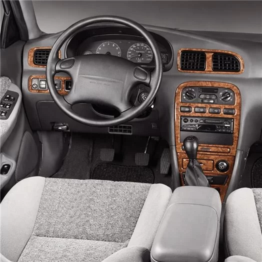 Kia Clarus 08.1998 Mascherine sagomate per rivestimento cruscotti 14-Decori