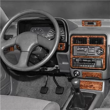 Kia Pride 03.1995 Mascherine sagomate per rivestimento cruscotti 17-Decori