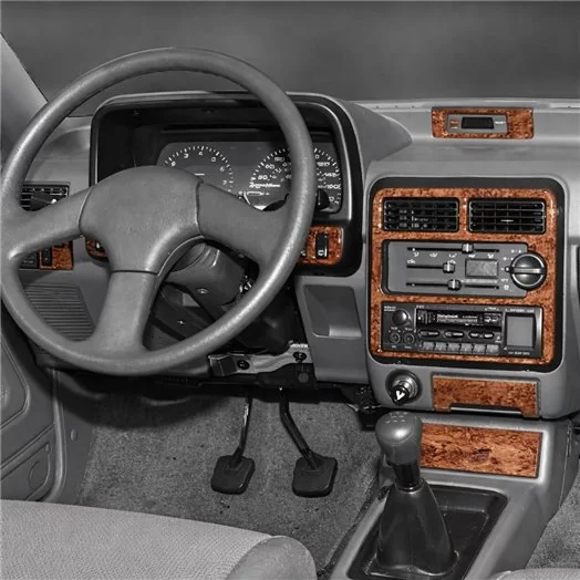 Kia Pride 03.1995 Mascherine sagomate per rivestimento cruscotti 17-Decori