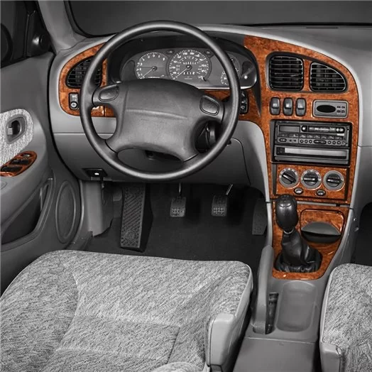 Kia Shuma 04.1998 Mascherine sagomate per rivestimento cruscotti 13-Decori