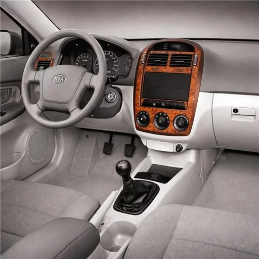 Kia Cerato LX HB 05.04-03.07 Mascherine sagomate per rivestimento cruscotti 7-Decori