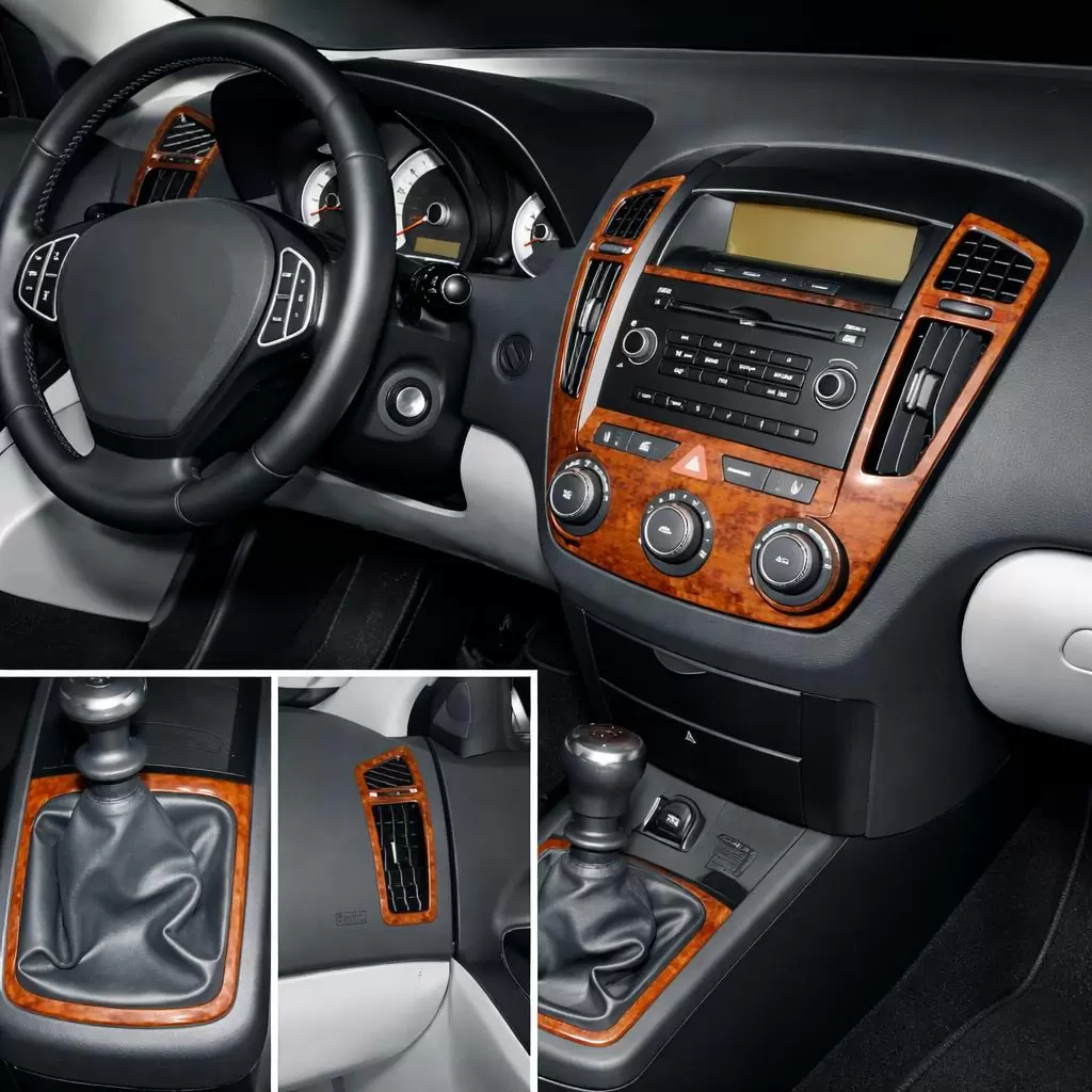 Kia Cee'd 01.2007 Mascherine sagomate per rivestimento cruscotti 8-Decori