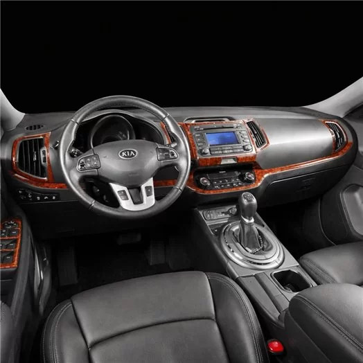 Kia Sportage 01.2011 Mascherine sagomate per rivestimento cruscotti 15-Decori