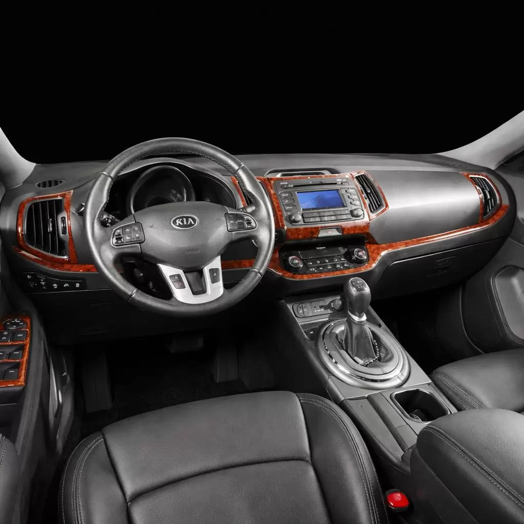 Kia Sportage 01.2011 Mascherine sagomate per rivestimento cruscotti 15-Decori
