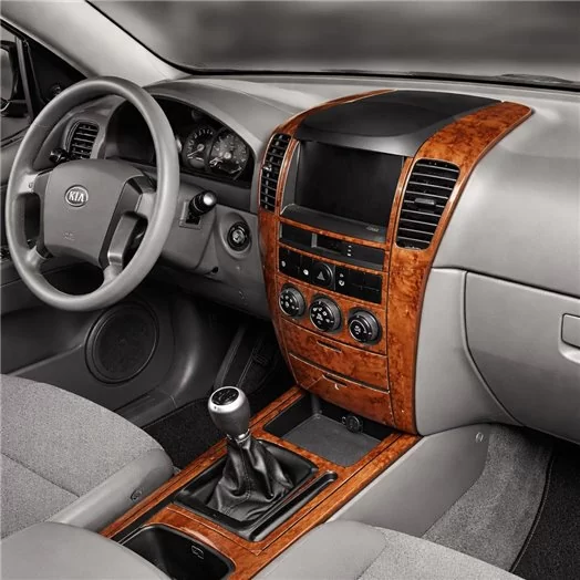 Kia Sorento 09.02-06.07 Mascherine sagomate per rivestimento cruscotti 13-Decori