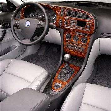Saab 9-3 2003-2006 Manual Gear Box, With Infotaitment Mascherine sagomate per rivestimento cruscotti 