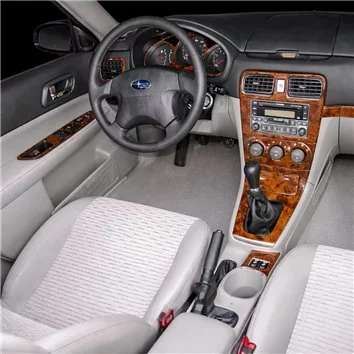 Subaru Forester 2007-2008 Full Set, Manual Gear Box, Manual Gearbox AC Mascherine sagomate per rivestimento cruscotti 