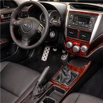 Subaru Impreza 2009-UP Full Set, Manual Gear Box Mascherine sagomate per rivestimento cruscotti 