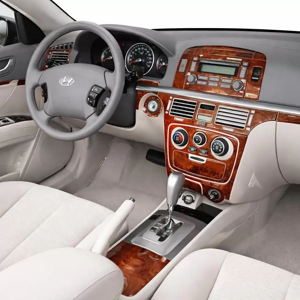 Hyundai Sonata 01.06-12.08 Mascherine sagomate per rivestimento cruscotti 10-Decori Hyundai Sonata 01.06-12.08 Mascherine sagomate per rivestimento cruscotti 10-Decori