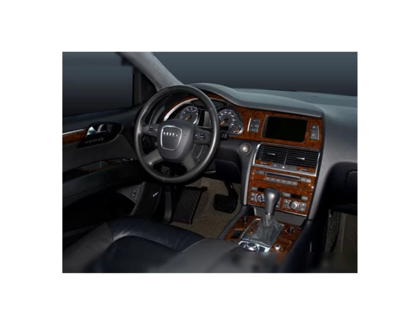 Audi Q7 2007-2014 Kit Rivestimento Cruscotto all'interno del veicolo Cruscotti personalizzati 27-Decori