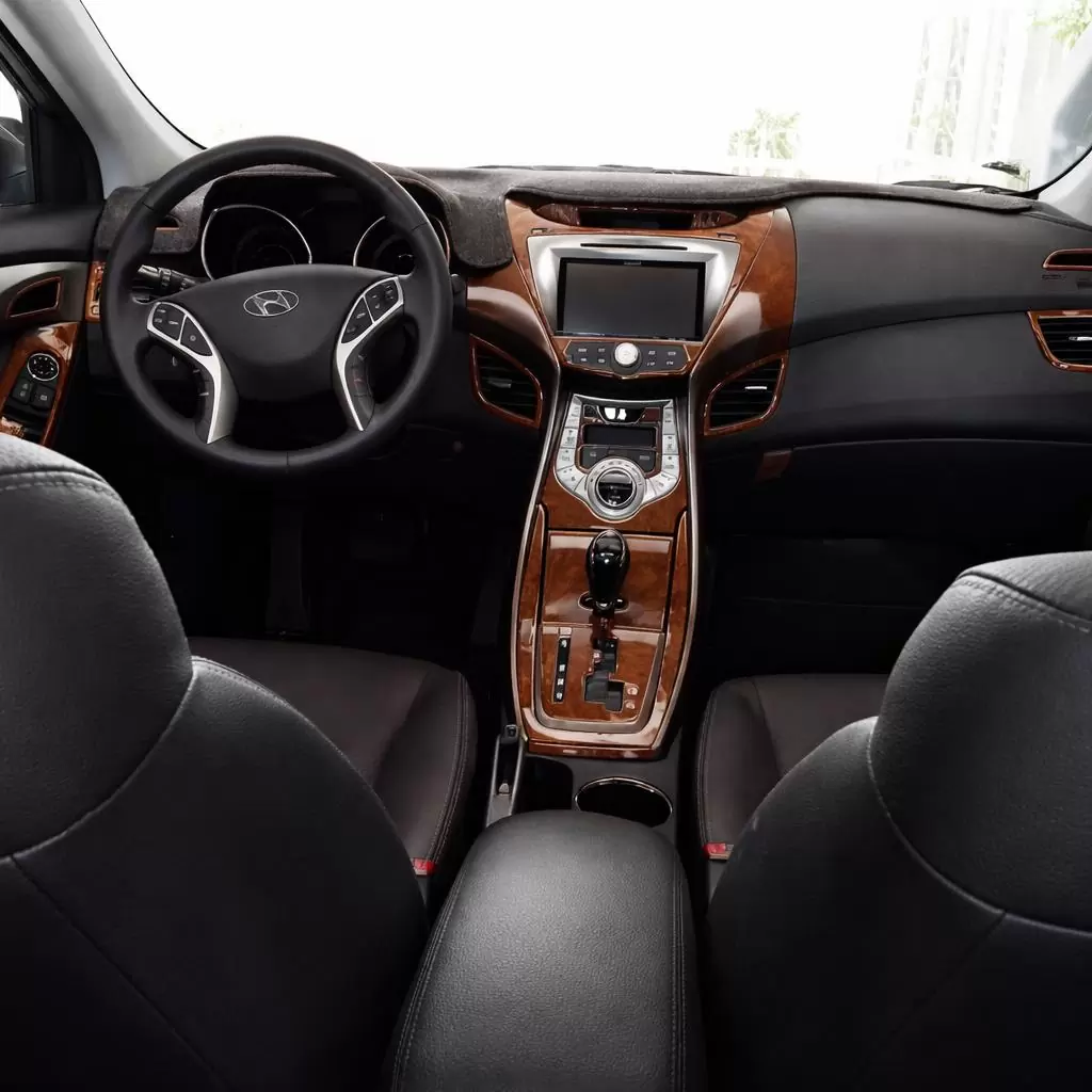 Hyundai Elantra 2014-UP Full Set, With NAVI Mascherine sagomate per rivestimento cruscotti 
