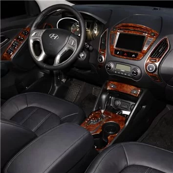 Hyundai Tucson 2014-2015 Full Set, Without NAVI, Limited Model Mascherine sagomate per rivestimento cruscotti Hyundai Tucson 2014-2015 Full Set, Without NAVI, Limited Model Mascherine sagomate per rivestimento cruscotti