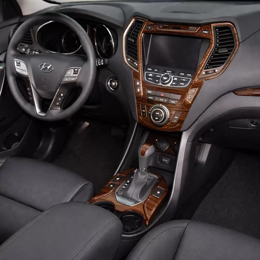 Hyundai Santa Fe 2013-UP Full Set, Without NAVI, Climate-Control Without Display, With 3 row seats Cruscotto BD Rivestimenti int
