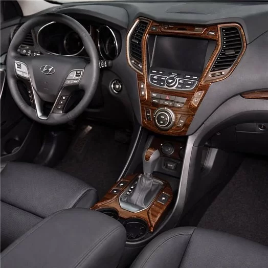 Hyundai Santa Fe 2013-UP Full Set, With NAVI, With 3 row seats Mascherine sagomate per rivestimento cruscotti 