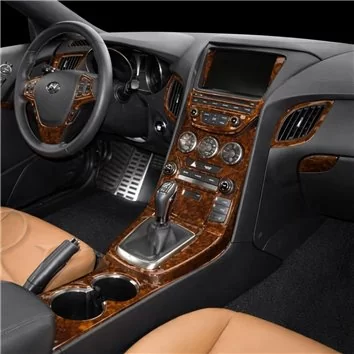Hyundai Genesis Coupe 2010-2012 Full Set, Navigation system, Automatic Gearbox Mascherine sagomate per rivestimento cruscotti 