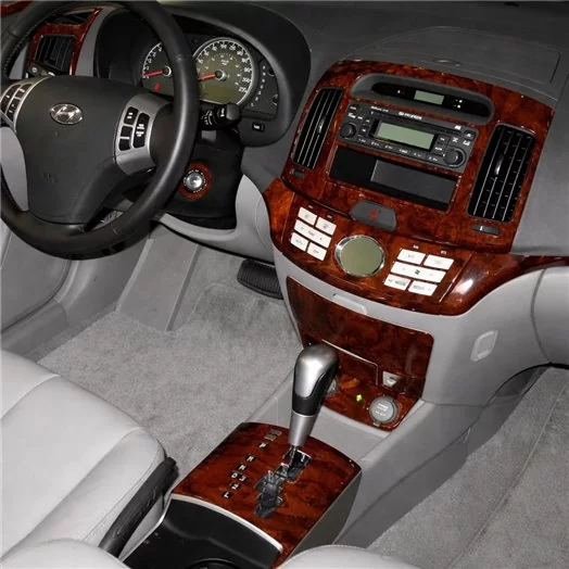 Hyundai Sonata 2006-UP With OEM Wood Kit Mascherine sagomate per rivestimento cruscotti 