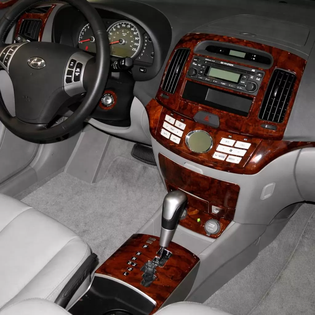 Hyundai Sonata 2006-UP With OEM Wood Kit Mascherine sagomate per rivestimento cruscotti 
