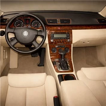 Volkswagen Passat 2006-2009 Full Set, Automatic AC Control Mascherine sagomate per rivestimento cruscotti 